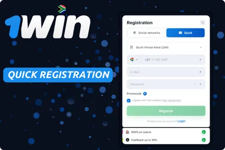 1win register